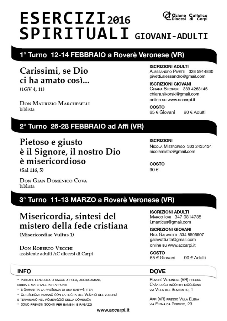 AC Carpi esercizi spirituali 2016